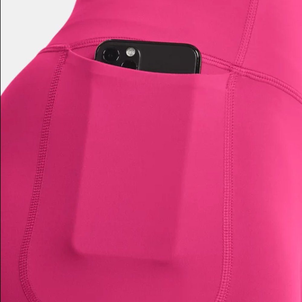 Under Armour UA Meridian Crop Leggings 1355915-634 Pink Women's Small Tall - Picture 4 of 7